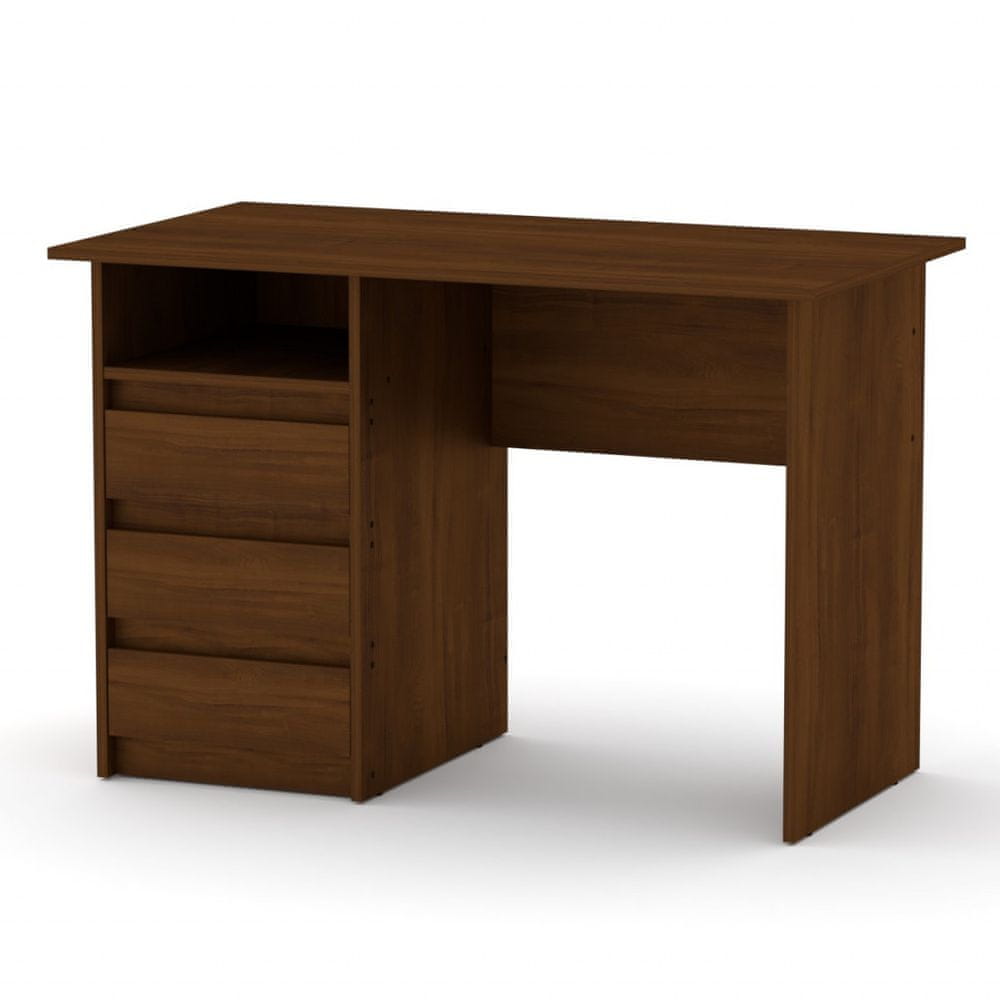 eoshop Písací stôl DEKAN ABS (Farba dreva: orech)